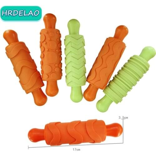 5pcs DIY Slimes Soft Clay Handmade Accessories Tools Play Dough Supplies Fluffy Roller Pattern Plasticine toys for children Gift