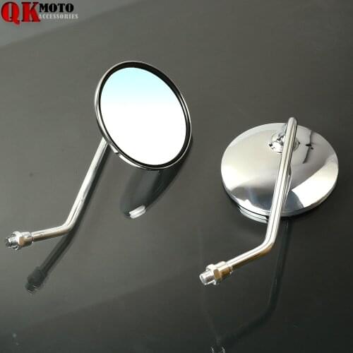 Universal 8mm 10mm Motorcycle Round Rear View Mirror For Honda/Kawasaki/Suzuki For Honda MSX125 MSX300 MSX 125 MSX 300