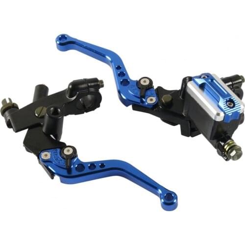 2Pcs Universal Motorcycle Brake Lever Adjustable Pivot Design Hydraulic 22MM Motorcycle Clutch Master Cylinder for Dirt Bike