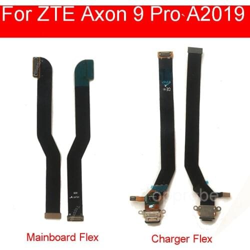 USB Charger Charging Port Dock Connector Flex Cable For ZTE Axon 9 Pro A2019 A2019G LCD Display MianBoard Motherboard Flex Cable