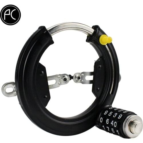 PCycling Bicycle Lock General Bike Black Large Horseshoe Lock Claws Anti-theft Lock Password Share Road Bike MTB Cycling Locks