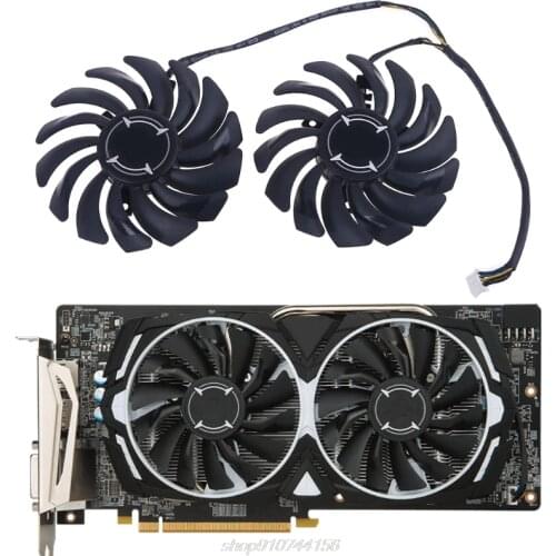 1 Pair 87mm PLD09210B12HH 4 Pin Graphics Video Card Cooling Fan for MSI RX 470 480 570 580 Armor J23 21 Dropship