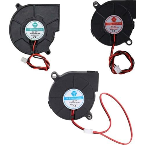 1PC 3D Printer Cooling Fan 5015 50x50x15mm Centrifugal Blower Fan 5V 12V 24V 2-Pin Brushless Cooling Cooler Fan
