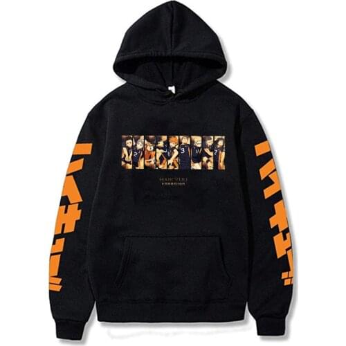 Japan Anime Haikyuu Cosplay Mens Hoodies 2020 Male Casual Hoodies Karasuno High SchoolSweatshirts Tops