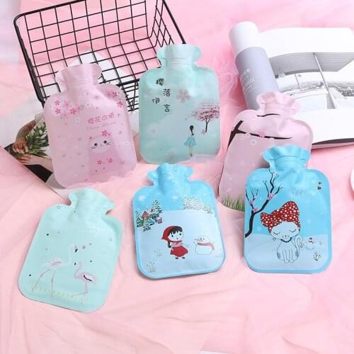 Winter Hand Warmer Bag Cute Hot Water Injection Storage Bags Double-Layer Cloth Heat Preservation Warm Bottle For Dysmenorrhea