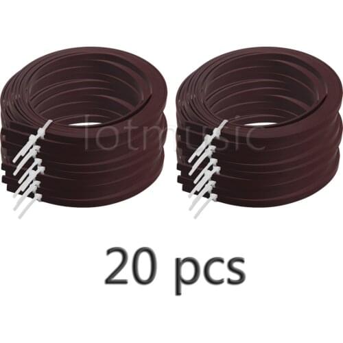 20pcs Coffee Color Guitar Binding Purfling Strip Luthier Supply ABS 5mm Width