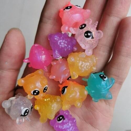 3 Pcs Set Anime Figure Pet Doll 1.5-3cm Model Kids Toys Kawaii Rainbow Unicorn Action Figure Ornaments Boy Girl Gift