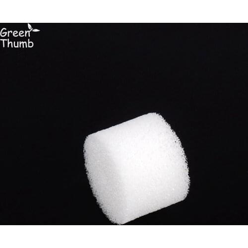 300pcs 25mm by 20mm Soilless Hydroponic Vegetables Nursery Sponge Green Thumb White Hydroponic Sponge