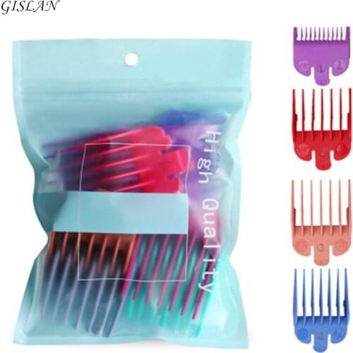 8Pcs 8 Sizes Universal Hair Clipper Limit Comb Guide Attachment Size Barber Replacement Trimmer Guards Random Color