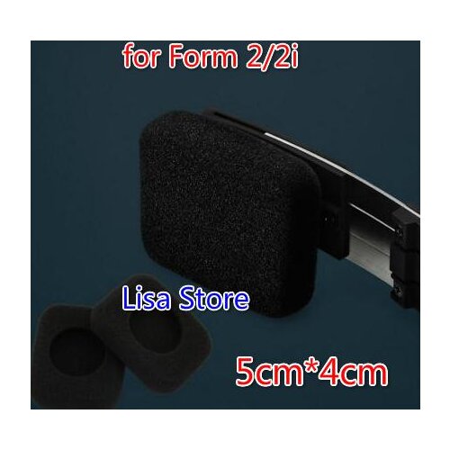 60pcs 5*4CM Square headset ear Pads Foam Earbud sponge Cover headphone eartips replacement headphone earbuds for Form 2/2i