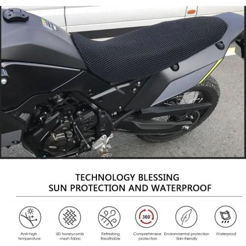 Tenere700 Motorcycle Seat Cover 3D Honeycomb Mesh Cushion Seat Cover Cooling for yamaha Tenere 700 T7 T 700 2020