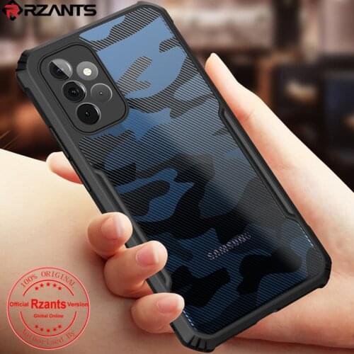 Rzants for Samsung Galaxy A52 A72 case beetle camouflage Airbag Shockproof Casing Transparent Phone Shell Funda Soft Cover