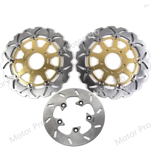 For Suzuki SV650S 2003 - 2009 Front Rear Brake Disc Disk Rotor Kit Motorcycle SV S 650 SV650 650S 2004 2005 2006 2007 2008 GOLD