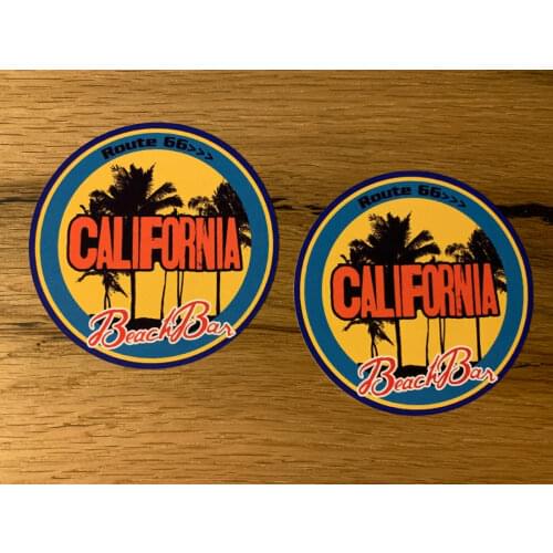 Californien Beach Surfer Board Route 66 USA Oldtimer Retro V8 #563 car moto decal sticker