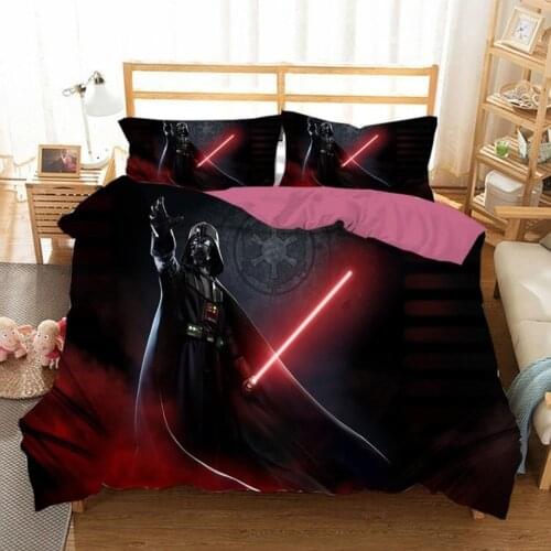3D Star Wars Kids Thicken Bedding Set Soft Bedclothes Baby Boys Children Duvet Cover Bed Linen Birthday Gift Single King Size
