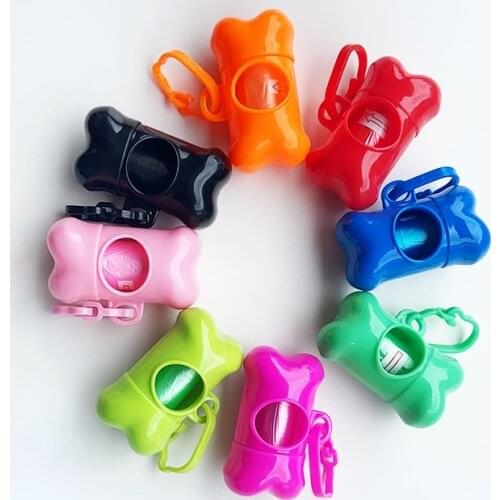 Pet Dog Poop Bags Dog Bag Bone Holder Biodegradable Waste Bag dog Dog Poop Collector Dispenser Outdoor Clean Supplies