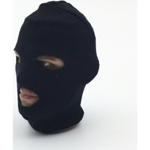 1/6 Scale model soldiers accessories black Masked hat for 12 inches DIY Action Figure