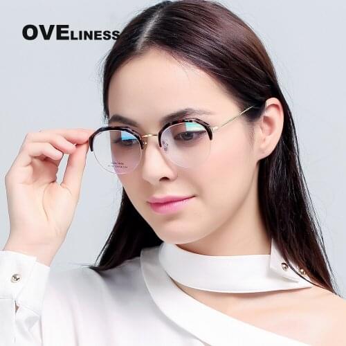 Fashion womens eyeglasses frames Optical Retro Glasses Frame for Women Myopia eyewear Prescription eye glasses full Spectacles