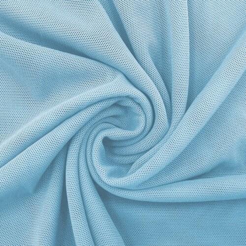 Marine Blue Mesh fabric Nylon Spandex 4 way stretch for stage costumes party dress garment