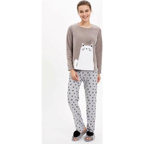 New 2021 Women Pajamas Long Sleeve Women Pajamas Set Women Pure Full Cotton Pajamas Pajamas Suit Homewear For Women Elastic Waist Spring Autumn Winter Summer Slim Comfortable Different Multicolor Casual