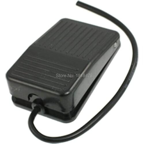 AC 250V 10A SPDT NO NC Nonslip Momentary Power Foot Pedal Switch Black