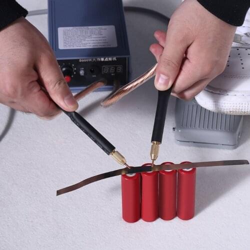 5000W portable rechargeable 18650 Spot welder machine with foot switch
