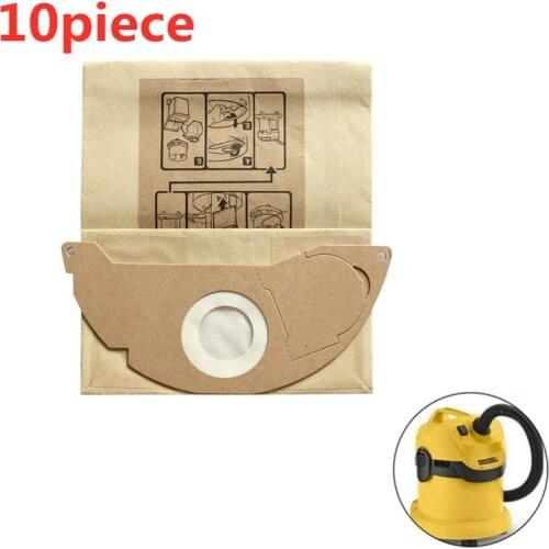 10pcs Vacuum Cleaner Dust Filter Paper Bag for KARCHER WD2250 2200 2210 2240 A2000 2003 2004 2014 2024 2054 2064 2074 MV2