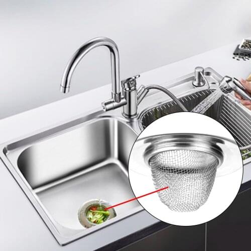 Stainless Steel Sink Strainer Filter Water Stopper Floor Drain Hair Catcher Bathtub Stopper Bathroom Accessories