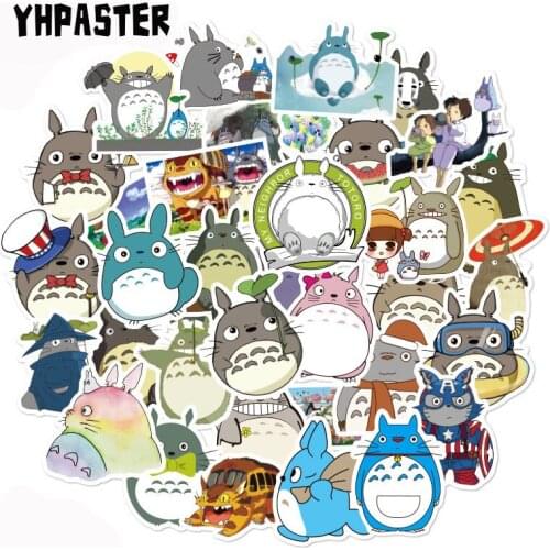 10/30/50Pcs Totoro Anime Stickers Hayao Miyazaki For Laptop Luggage Motorcycle Phone Skateboard For Pegatinas