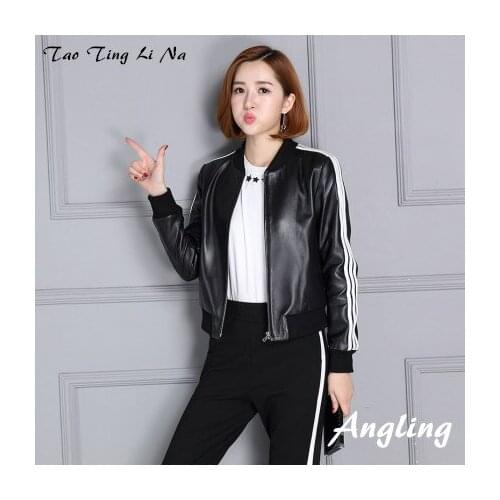 2019 New Short Autumn Slim Suit Genuine Real Leather Jacket KC6