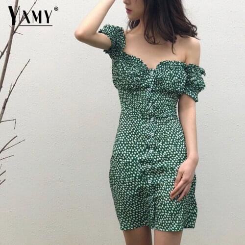 YAMY Off-the-shoulder Summer Dresses