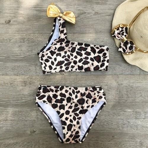 2~8 Years Kids Girls Bikini 2021 New Summer Girls Kids Swimwear Swimsuit Print Children Bikinis Biquini Infantil Bathing Suit
