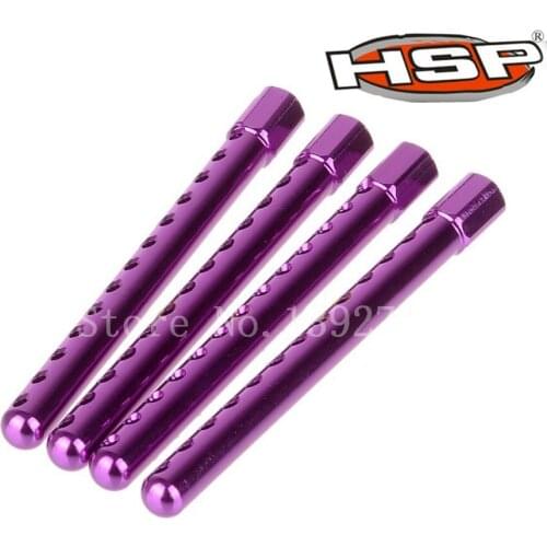 1 Set HSP 102037 (02144) Purple Alum Body Mounts For RC 1/10 Model Car Upgrade Parts