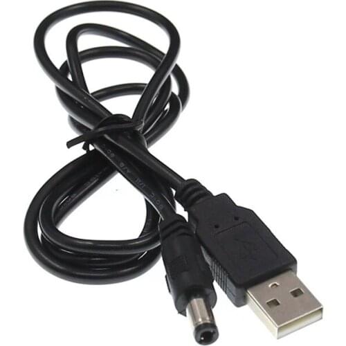 1PC USB to DC 5.5mm Power Cable USB A Male to Jack Connector 5V Power Cable Connector For Small Electronics Devices Accessories