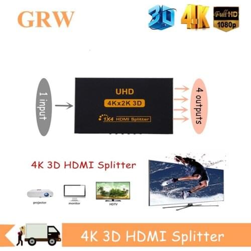 1X4 Full HD 1080P Video HDMI Switch Switcher Dual Display For HDTV DVD PS3 Xbox 4k HDMI 1 in 4 out HDMI Switch 4K HDMI Splitter