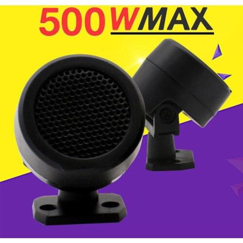 2PCS 500W Pre-Wired Tweeter Speakers Car Audio System Door Auto Audio Music Subwoofer Electronic Modification Loudspeaker