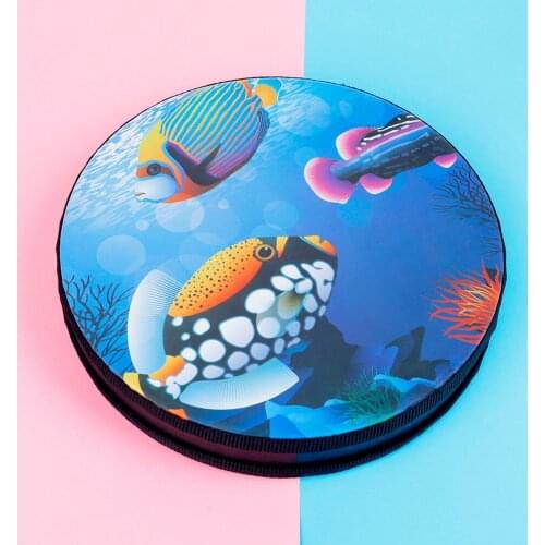 Drum Wave Bead Drum Gentle Sea Sound Musical Educational Tool for Baby Toddlers