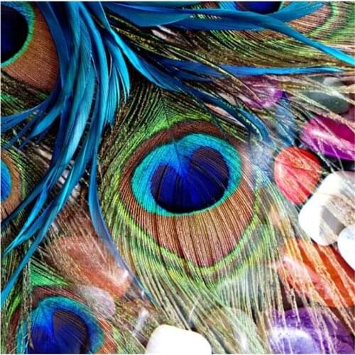 Beibehang Custom large mural fashion decoration home beautiful feather color stone TV background wall wallpaper papel de parede