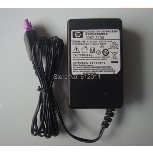 FREE SHIPPING 22V 455mha AC Power Adapter For Printer 1510 1010 2515 2548 0957-2403 2385