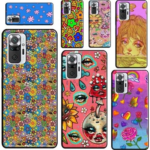 Y2K Indie Aesthetic For Xiaomi Redmi Note 10 9 Pro 8T 9S Note 7 8 Pro Case For Redmi 9 7A 8A 9A 9C 9T Cover