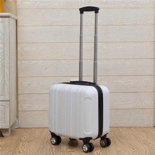 GraspDream Carry on Travel bag Women Laptop Luggage Stripe Pattern Small Luggage 18 Inch Spinner Boarding box Rolling Suitcase