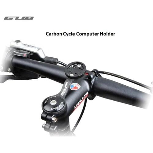 GUB Carbon Fiber Stem Mount for Garmin Cateye Bryton Series Computer Holder Electronic Derailleur Mounter 15g