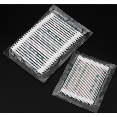 25pcs Cotton Disposable Stick Cleaning Tool for AirPods Earphone Smart Phone Tablet Charge Port USB Port 746D