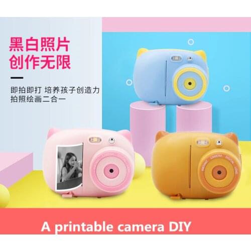 Childrens Camera Polaroid HD Pixel Print Camera WiFi Printable DIY Graffiti christmas toy educational toys camera with gift
