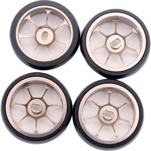 Wheel Tires Rims for 1:28 WLtoys K969 K989 P929 RC Drift Racing Car Spare Parts 20mm Metal Upgrade Wheel Rim Set