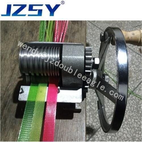 Best selling commercial small manual PET Strap cutting bar machine/hand PP ribbon special slitting machine for knitting