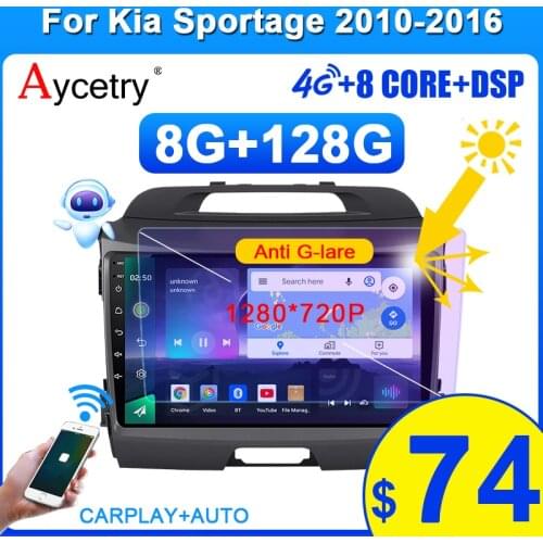 2 din Android 10 car radio PX6 for Kia Sportage 3 4 SL 2010-2016 Multimedia car stereo Navigation GPS auto audio 2din bluetooth