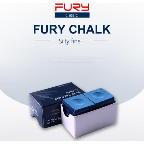 FURY Billiards Chalk 2 Pcs/lot Blue Crystal Chalk Professional Accessories Supplies Chocolate Billiard China