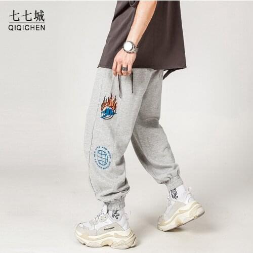 Hip Hop Sweatpants Men Basketball Print Streetwear Joggers Men Harajuku Track Pantalon Casual Autumn Elastic Waist Trousers