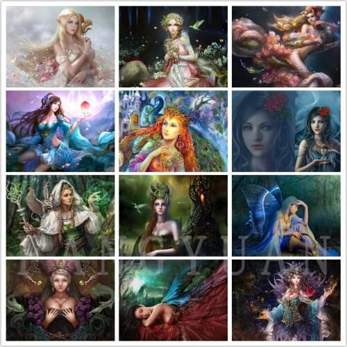 5D Diy Diamond Painting Kit Fantasy Woman Full Square&round Embroidery Characters Art Cross Stitch Handmade Wall Decor Gift